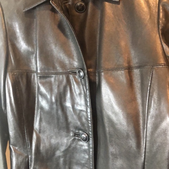 Classiques Entier 100% lambskin leather trenchcoat. Size S - Picture 7 of 8